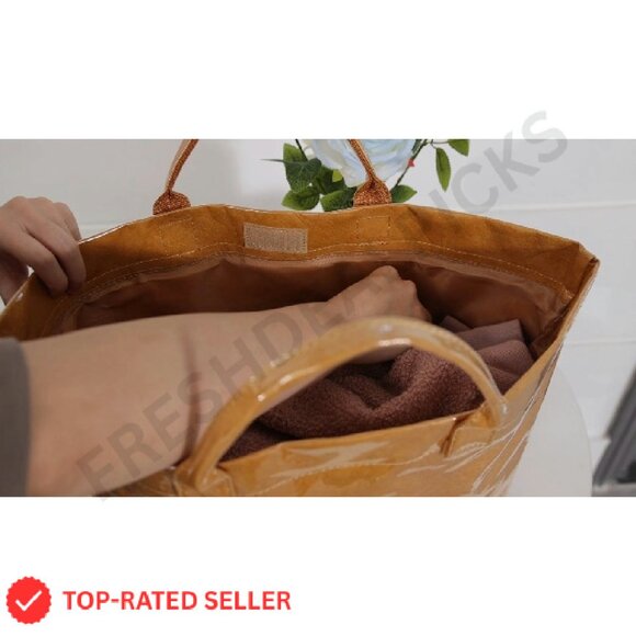 Clear PVC Tote Bag Large Capacity Hobo Shoulder Bag Y2K Retro Chic - Picture 8 of 8